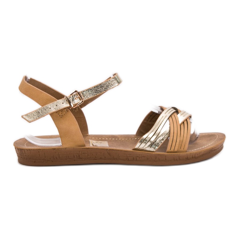 SHELOVET Udobne sandale smeđa