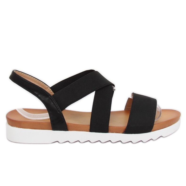 Crne ženske sandale P0P1268-16 Crne crno