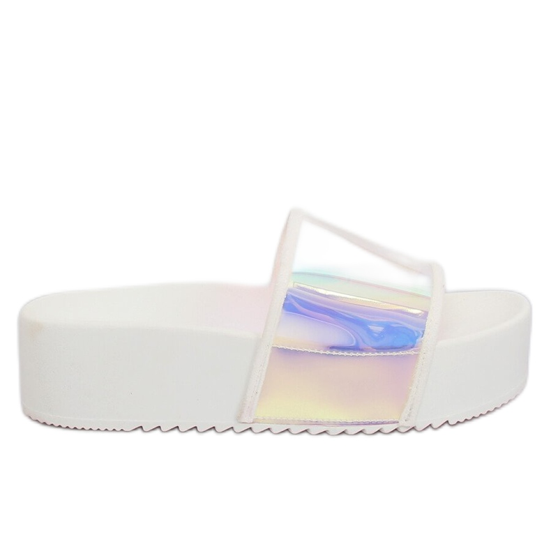 Holografske bijele papuče CK81P Bijele bijela
