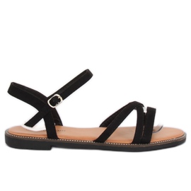 Crne ženske sandale WL255 Black crno