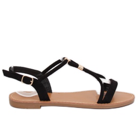 Crne ženske sandale L520 Black crna