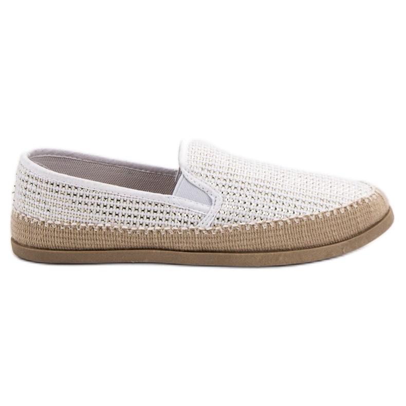 SHELOVET Bijele espadrile bijela