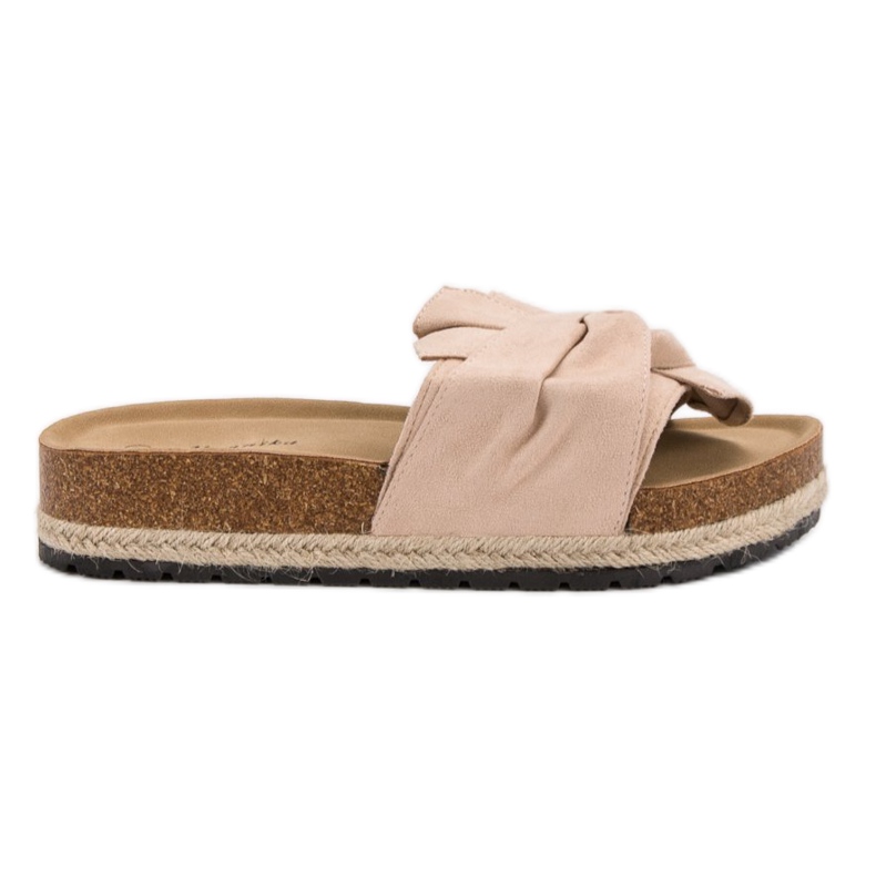 Mannika Papuče na platformi smeđa