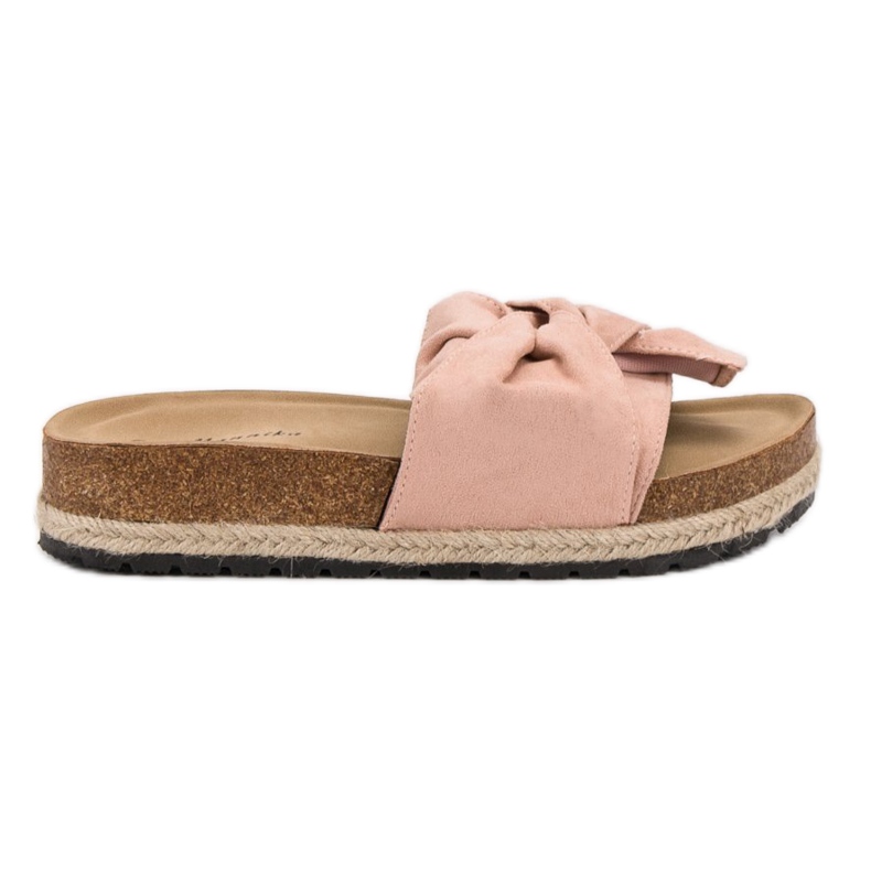 Mannika Papuče na platformi ružičasta