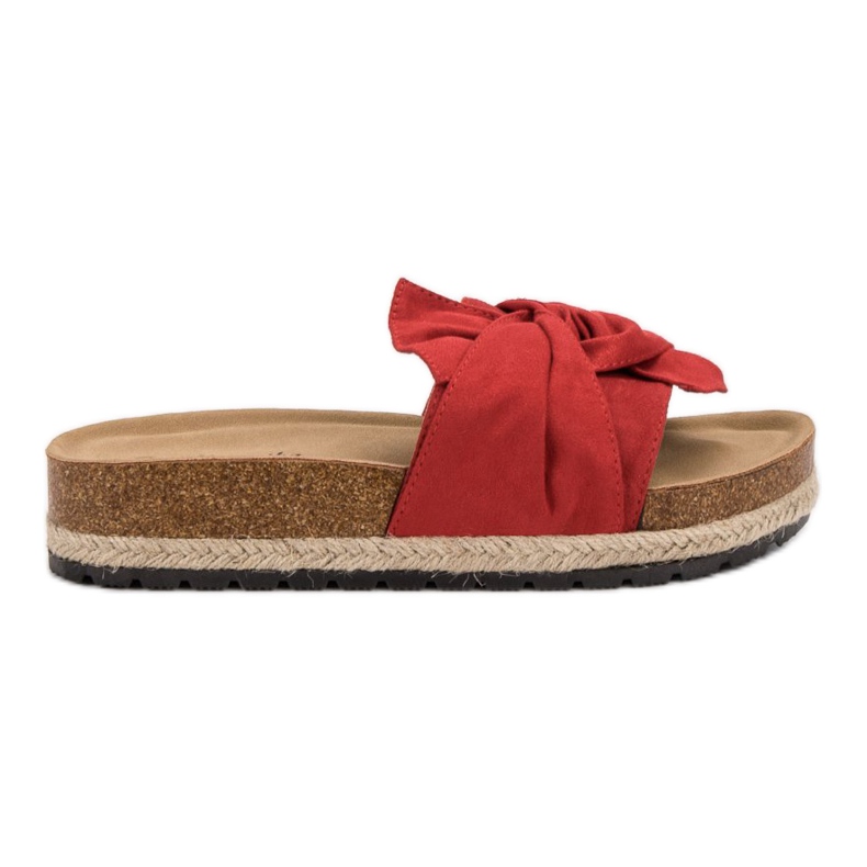 Mannika Papuče na platformi crvena