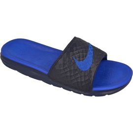 Nike Sportska odjeća Solarsoft Benassi M 705474-440 tobogani crno plava
