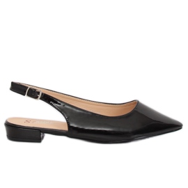 Crne LL-178 Crne balerinke na otvorene pete crna