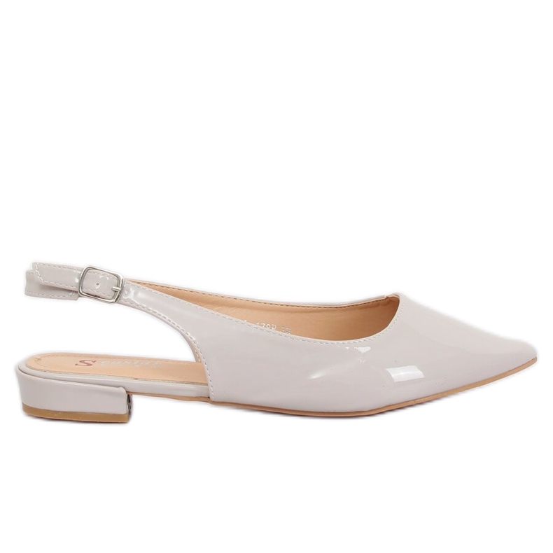 Sive balerinke s otvorenim potpeticama LL-178 Siva
