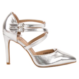 Kylie Sjajni modni klinovi siva