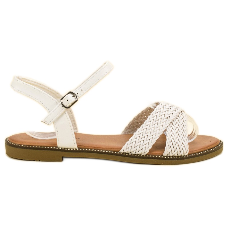 SHELOVET Bijele sandale bijela