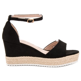 Sweet Shoes Sandale sa espadrilama crno