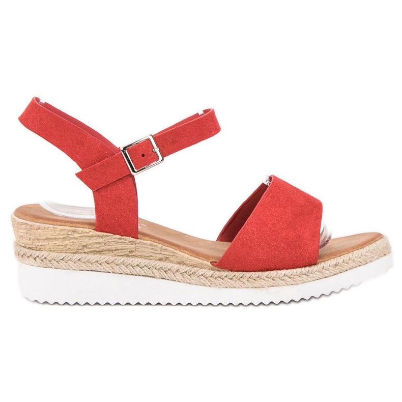 SDS Crvene sandale sa sjajem crvena