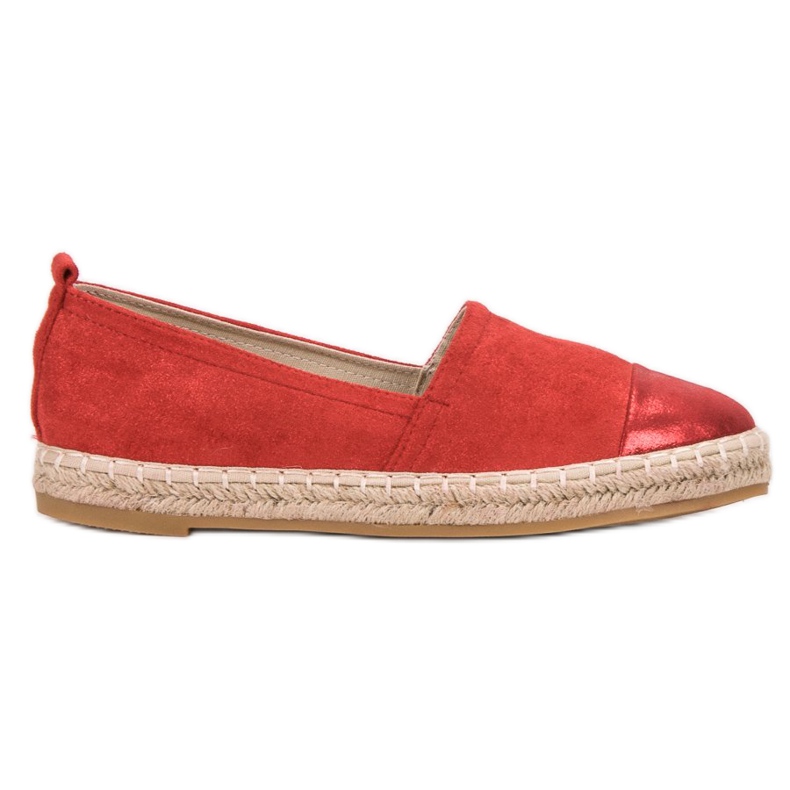 Forever Folie Espadrile od antilopa crvena