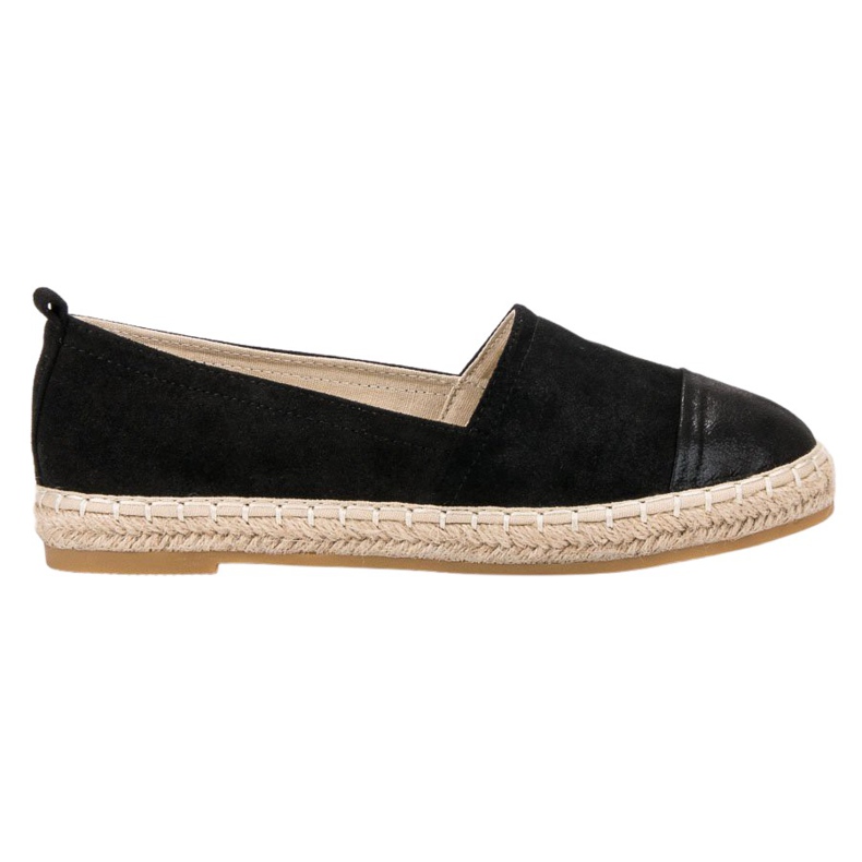 Forever Folie Espadrile od antilopa crno
