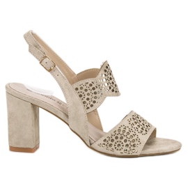 Goodin Zlatne sandale na šanku zlatna