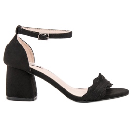 VICES Sandale na postu crna