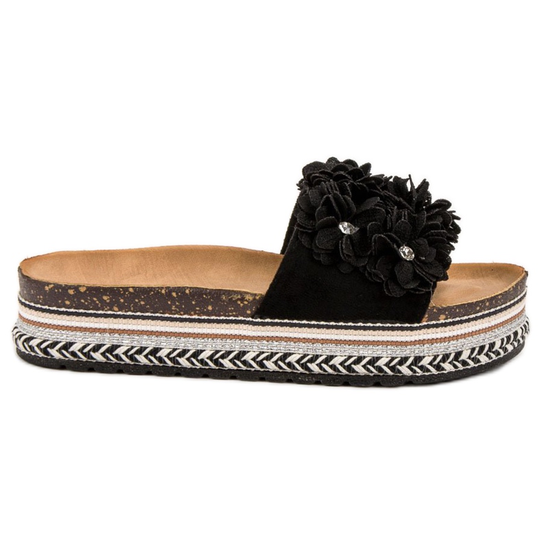 Sergio Todzi Papuče s cvijećem crno