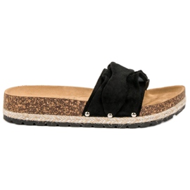 Bestelle Papuče s volanom crna