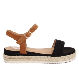 Crne espadrile sandale Y-8224 Crne crna