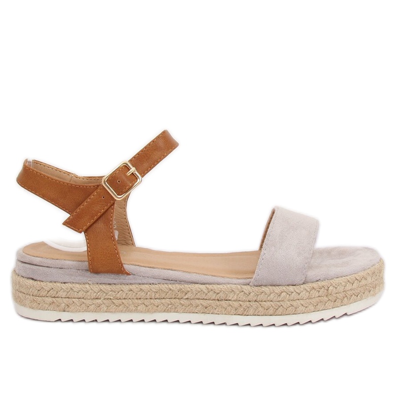 Sive sandale espadrile Y-8224 Siva smeđa