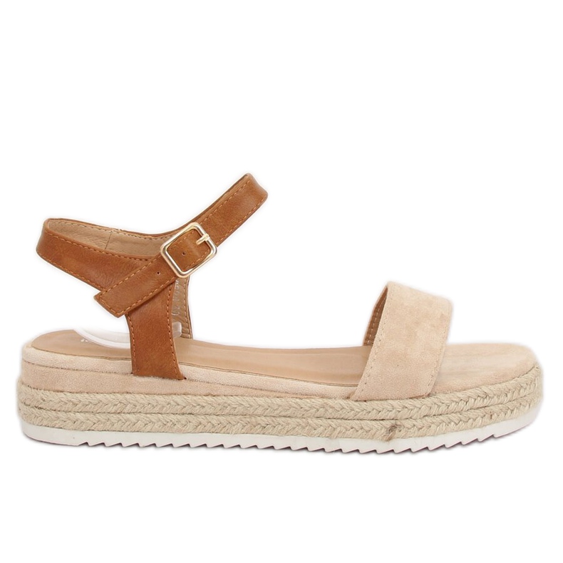 Bež sandale espadrilles Y-8224 Bež