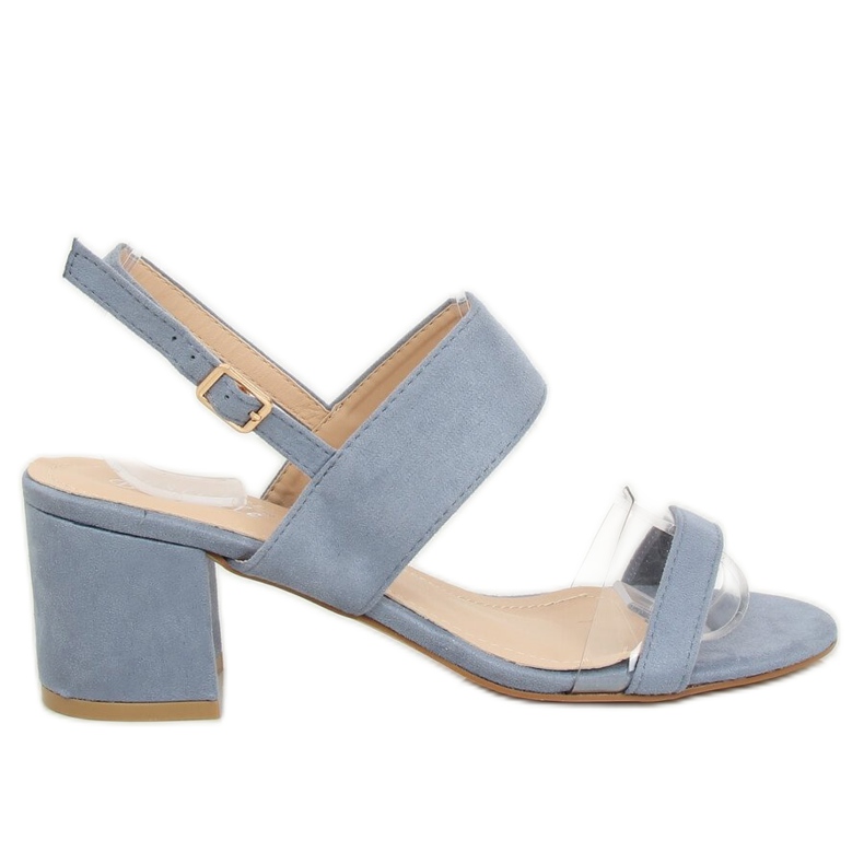 Plave sandale s visokim potpeticama 660-1 / SA-2 Plave plava