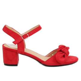 Crvene sandale s visokim potpeticama FH-3M22 Crvene crvena