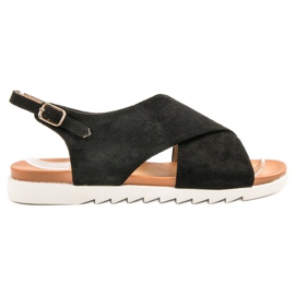 Primavera Zatvorene sandale od antilopa crna