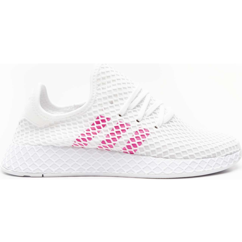 Adidas Deerupt Runner J 608 Obuća Bijela Shock Pink Core crna
