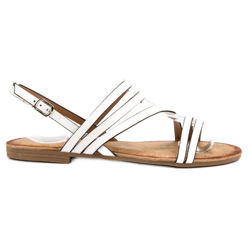 Primavera Klasične bijele sandale bijela