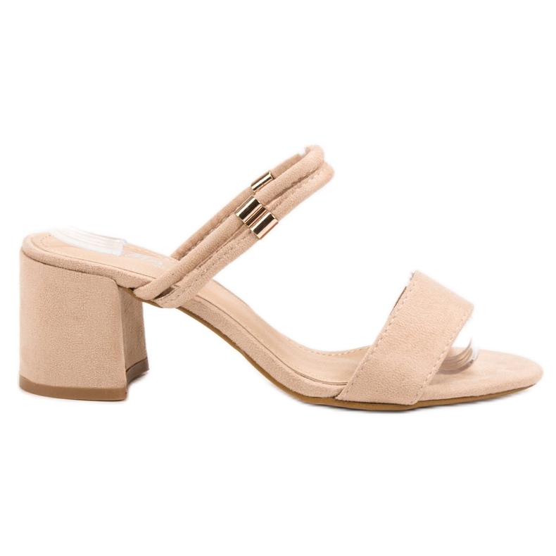 Fama Elegantne papuče smeđa