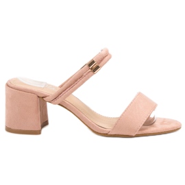 Fama Elegantne papuče ružičasta