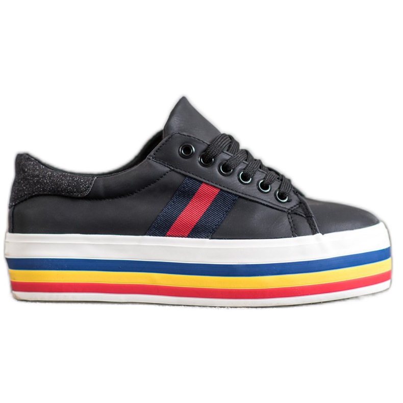 SHELOVET Sportska obuća na platformi crno raznobojna