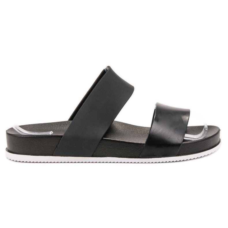 Laura Mode Crne gumene papuče crno