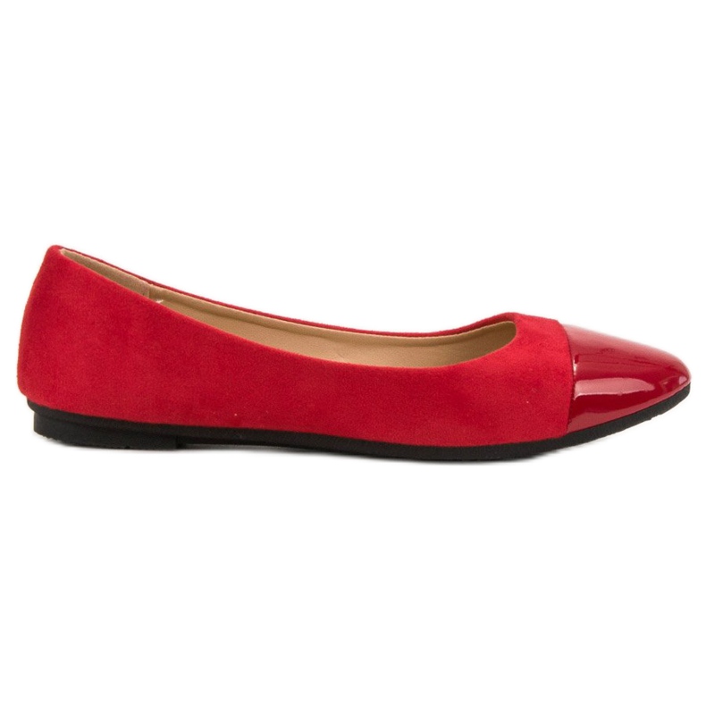 Comer Modne crvene balerine crvena