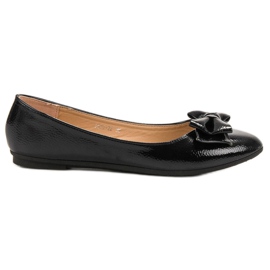 Comer Lakirane balerine s mašnom crna