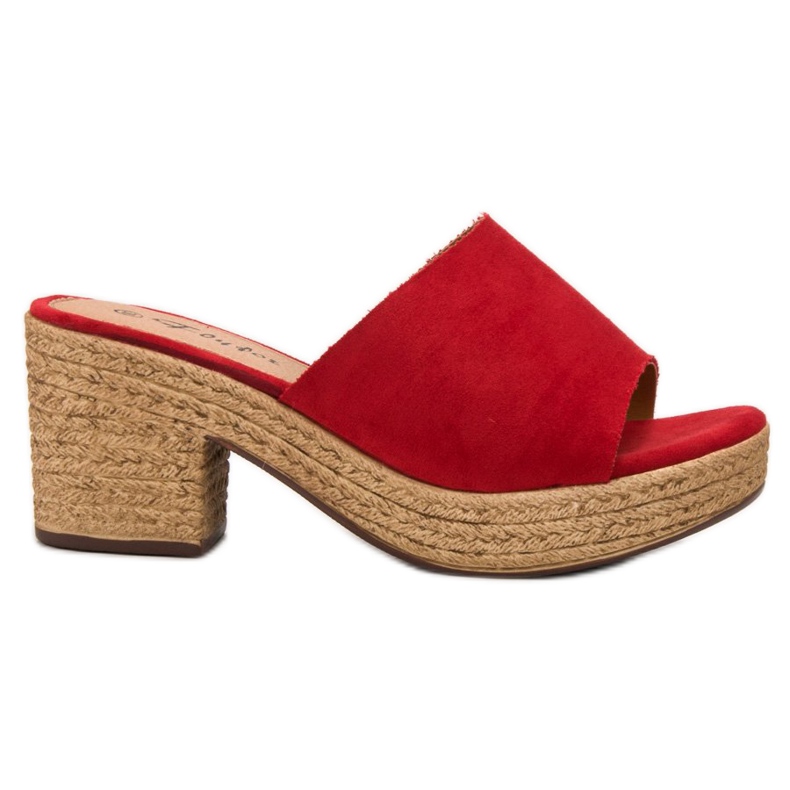 Flyfor Lagane papuče na postu crvena