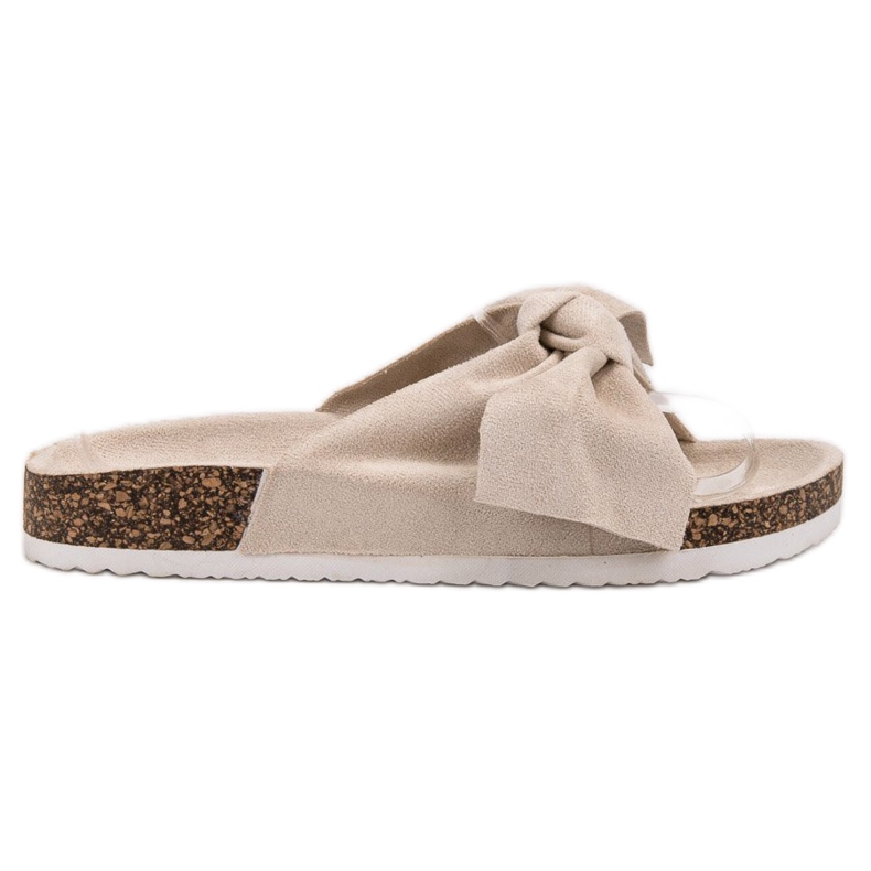 Diamantique Papuče s mašnom smeđa