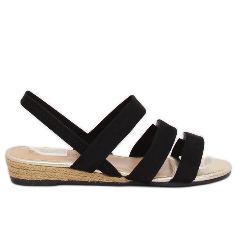 Crne SM007 Crne sandale espadrile crno