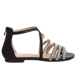 Crne ženske sandale LL6339 Crne crna