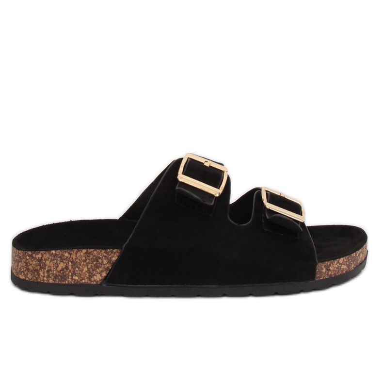 Crne ženske crne papuče 6105 Crne crno