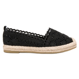 Seastar Espadrile od čipke crna