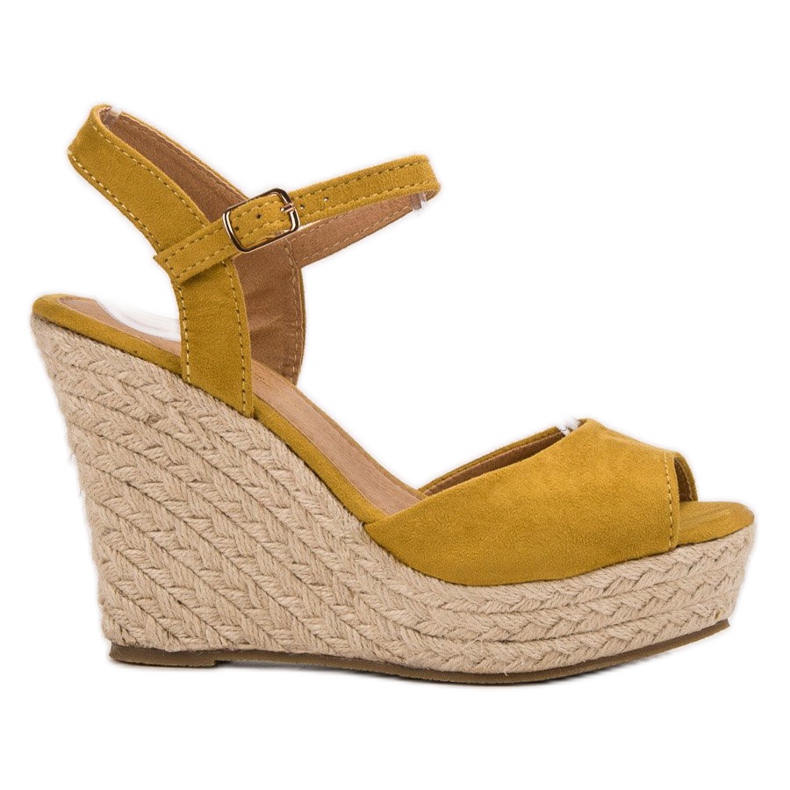 JESSY ROSS Senf sandale žuta boja