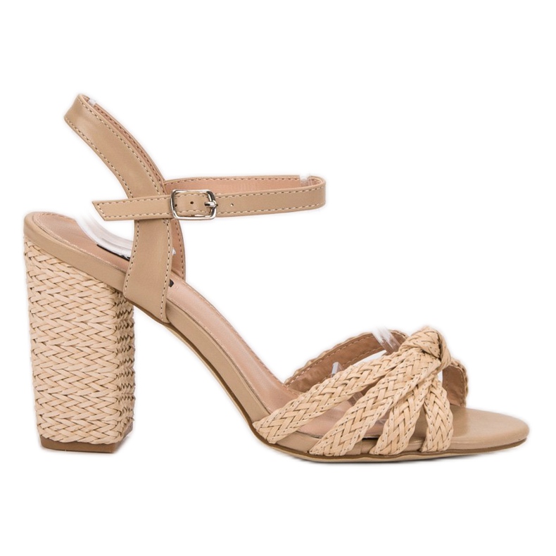 Pletene sandale VICES smeđa