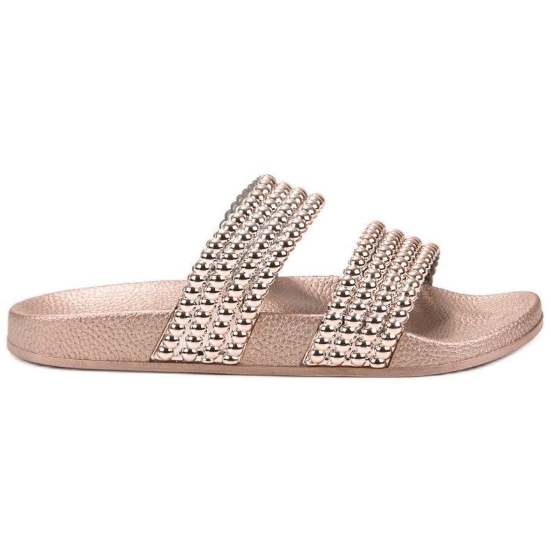 Bello Star Papuče s perlicama žuta boja