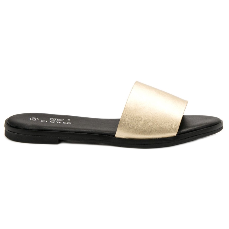 Clowse Klasične zlatne papuče zlatna