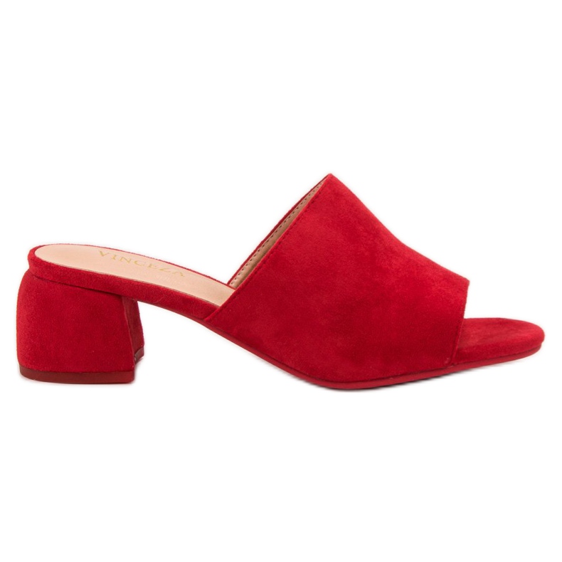 Papuče od antilopa na VINCEZA postu crvena