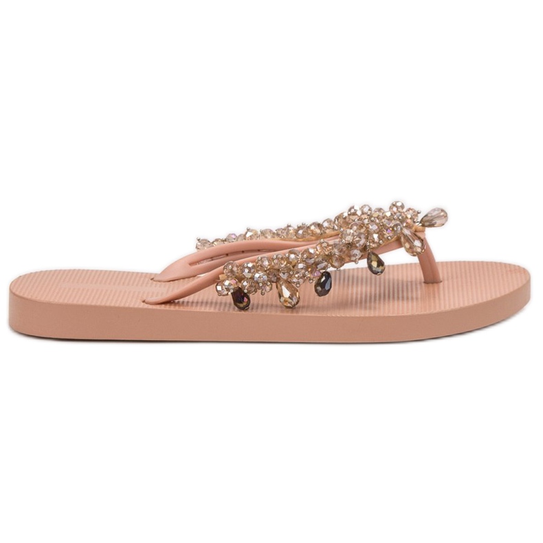 SHELOVET Gumene japanke s ukrasima žuta boja