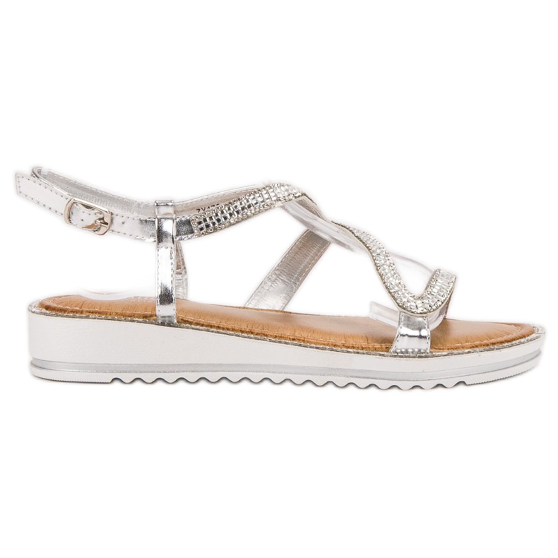 SHELOVET Sandale na platformi siva