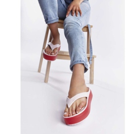 Crocs Crocband platforma Flip 6QB jedva ružičasta paprika višebojan